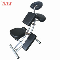 Chaise de massage pliable et réglable pour tatoueurs, siège de salon portable robuste en cuir PVC pour artistes