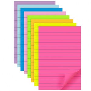 Lined Sticky Notes Self <b>Pad</b> Its 4X6 in Bright Post Sticky Colorful Big Square Sticky Notes for Office Home School 50 Sheets/<b>pad</b> - Product Image 1