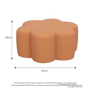 Tabouret bas <span class=keywords><strong>de</strong></span> Style nordique meubles <span class=keywords><strong>de</strong></span> salon doux avec repose-pieds <span class=keywords><strong>de</strong></span> <span class=keywords><strong>luxe</strong></span> Tatami pétale porte chaussure à langer tabouret pour canapés sièges - Product Image 6
