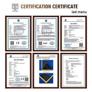 Livre <span class=keywords><strong>de</strong></span> <span class=keywords><strong>Menu</strong></span> LED Rechargeable <span class=keywords><strong>de</strong></span> Marque <span class=keywords><strong>de</strong></span> Luxe Numérique, Format A4, pour Restaurant, avec Couvertures en Cuir PU, Alimentation Électrique - Product Image 4