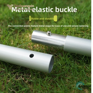 Outdoor bold <b>tent</b> support <b>pole</b> adjustable 2.4-meter thick 4-section aluminum alloy canopy <b>pole</b> - Product Image 4
