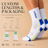Nouvelles chaussettes de sport respirantes en maille pour hommes et femmes, chaussettes de sport athlétiques en tissu éponge, chaussettes de basket-ball, chaussettes de course à pied avec logo