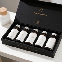 Emballage de peptides écologiques haut de gamme sur mesure et boîte rigide avec impression bronzée et fermeture magnétique pour médicaments à base de peptides de collagène