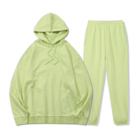 Aangepaste 100% Katoenen Heren Jogger Set Geborduurde Private Label Hoodies & Sweatshirts Heren Trainingspak Met Capuchon