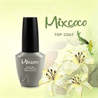Mixcoco TPO Free No Wipe Top Coat Haute Qualité Soak Off pour Protection des Vernis Gel Caoutchouc French Top et Base Coat Gel