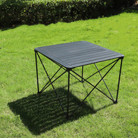 Outdoor-Camping-Klappgarnitur: Tisch und Stuhl im Eierrollen-Design aus Aluminiumlegierung, rechteckig für bequemes Sitzen – ideal für den Frühling