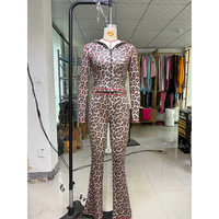 Ensemble de survêtement décontracté 2 pièces pour femme, haut à capuche à manches longues avec trou pour le pouce et pantalon uni en coton et élasthanne, tenue assortie pour l'automne