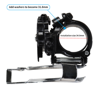 ชุดเกียร์จักรยานเสือภูเขา Redland 11 สปีด อัลลอย สีดำเงิน หน้า/หลัง พร้อมคันเกียร์ - Product Image 6