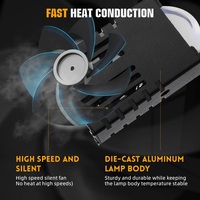 Nouveaux Phares LED pour Voiture, Feux de Calandre Avant, Projecteurs RGB, Feux de Travail, Feux Antibrouillard Auxiliaires Extérieurs pour Véhicules Tout-Terrain