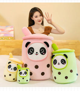 可爱创意少女水果奶茶杯毛绒玩具儿童生日礼物睡觉带大枕头 - Product Image 4