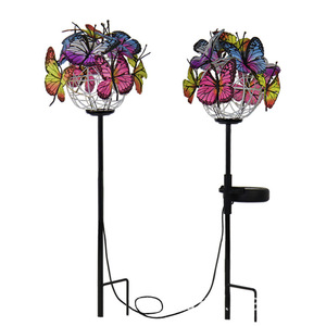 Lámpara Solar de Jardín con Forma de Mariposa Hongyixuan, Lámpara LED para Exteriores, Decoración para Patio y Camino - Product Image 3
