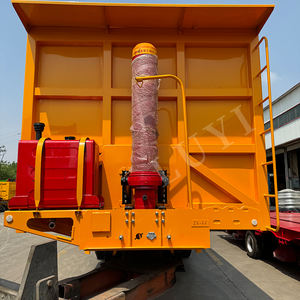 Semi-<span class=keywords><strong>remorque</strong></span> haute résistance de 80 tonnes utilisée pour le chargement de la <span class=keywords><strong>remorque</strong></span> à benne basculante arrière en grain de pierre avec caractéristiques étanches scellées - Product Image 4