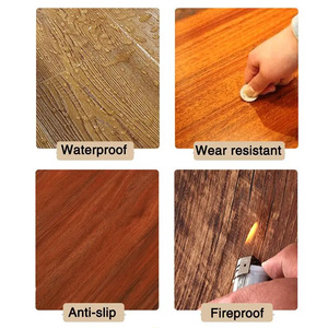 Đá nhựa <span class=keywords><strong>composite</strong></span> sàn SPC cứng nhắc sàn Trung Quốc dây chuyền sản xuất nguyên liệu giá rẻ trong nhà trong kho 3.5mm-6mm Độ dày - Product Image 6