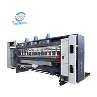 Oferta Especial Ocean: Máquina de Impresión Flexográfica de 4 Colores, Ranurado y Troquelado para Cajas de Pizza Corrugadas con Adsorción Total al Vacío