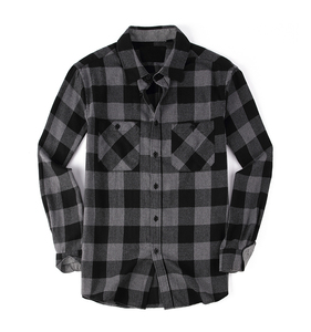 <span class=keywords><strong>Camicia</strong></span> da <span class=keywords><strong>Uomo</strong></span> in Flanella di Cotone <span class=keywords><strong>a</strong></span> <span class=keywords><strong>Quadri</strong></span>, Antipiega, Monopetto, Casual, Manica Lunga, Autunno Inverno, Stile Europeo Americano, Produzione OEM - Product Image 6