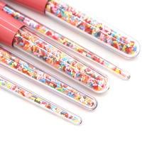 Vente en gros Ensemble de pinceaux de maquillage avec manche en plastique pour femmes Pinceau éventail ABS de haute qualité Ensemble de pinceaux de maquillage pour les yeux