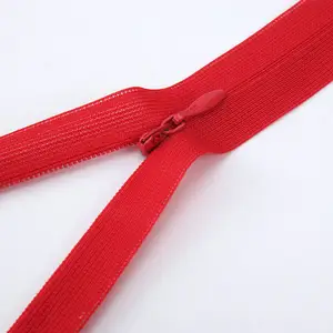 Factory direct sale cheap versatile nylon zipper with invisible color nylon zipper