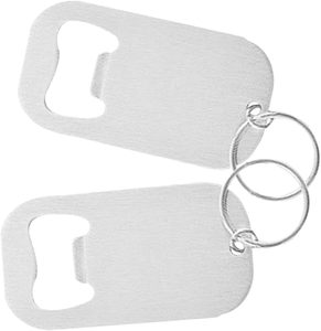 Llavero Abridor de Botellas de Cerveza con Logotipo Personalizado, Llavero Personalizado al por Mayor, Abridor de Botellas de Metal en Blanco - Product Image 1