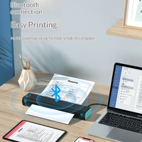 Untuk Printer Thermal Mini Kecil M08F Tanpa Tinta Kantor Tato Portabel A4 Antarmuka Tipe-C