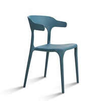 Chaise en plastique empilable moderne pour restaurant, café, loisirs, salle à manger, bureau à domicile, meubles de salle à manger