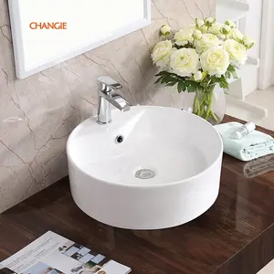 Lavandino da bagno lavabo bianco opaco lavabo in ceramica vaso Shampoo lavabo lavabo lavabo lavabo in ceramica Art
