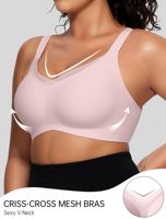 Soutien-gorge Jelly Grande Taille pour Femme, Sans Armature, Respirant, Correcteur de Posture, Soutien Anti-Affaissement