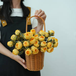 Real Touch künstliche Blumen Single Stem Silk Rose mit gebrannter Kante für Hochzeit Home Decorations - Product Image 5