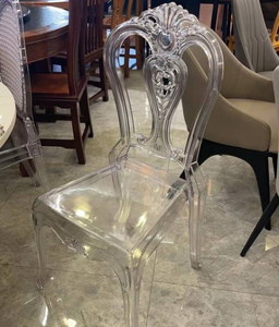 Chaises Chiavari transparentes de luxe en acrylique blanc pour mariage, événements et réceptions (style Napoléon) - Product Image 1