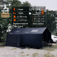 Tente gonflable Coody 8.0+Framed Foyer Air - Noire, fabrication chinoise, pour le camping et le glamping