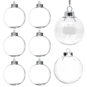 Venta directa de fábrica Mejor precio 6cm 8cm10cm Bolas de Navidad de plástico transparente PET brillante - Product Image 3
