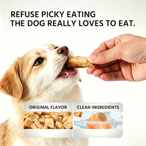 Snacks de Salmón Liofilizado de un Solo Origen Sin Granos, Sin Aditivos Artificiales, Refuerzan la Inmunidad, Suaves para Mascotas con Estómago Sensible - Product Image 3