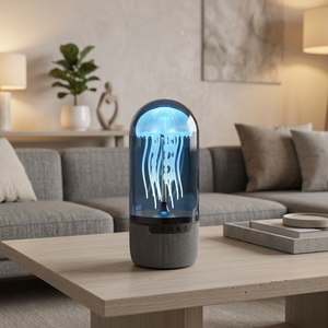 Lámpara LED Multifuncional con Forma de Medusa, Altavoz, <span class=keywords><strong>Luz</strong></span> <span class=keywords><strong>Nocturna</strong></span>, <span class=keywords><strong>Luz</strong></span> Ambiental Creativa <span class=keywords><strong>para</strong></span> Acuario, Recargable por USB, Diseño Moderno - Product Image 4