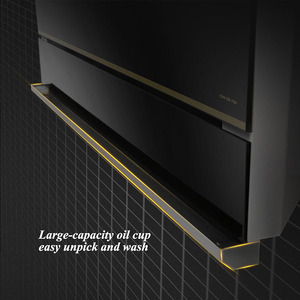 <span class=keywords><strong>Hotte</strong></span> de cuisine Keon Factory, noire, en verre plat, mur latéral, pour la maison, la cuisine, le restaurant, <span class=keywords><strong>hotte</strong></span> de cuisine - Product Image 6