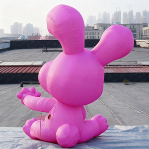 Phim hoạt hình <span class=keywords><strong>Inflatable</strong></span> Logo không thấm nước không khí chặt chẽ thỏ sang trọng đạo cụ tùy chỉnh cho Mall bán hàng cắm trại bên - Product Image 5