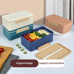 <span class=keywords><strong>กล่อง</strong></span>อาหารกลางวันพลาสติกลายคลื่นกล่องอาหารกลางวันสำหรับนักเรียนสุดสร้างสรรค์แบบพกพาสำหรับปิกนิก - Product Image 2