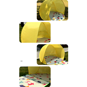 Abri solaire anti-UV, tente de plage pliable automatique, portable, pop-up, pour le camping en famille, les voyages en plein air - Product Image 4