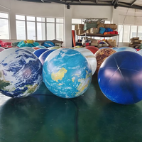Ballon publicitaire géant gonflable en PVC avec LED, prix usine, accessoire gonflable publicitaire