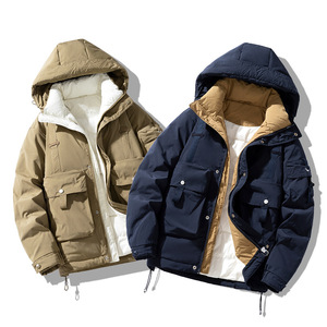Chaqueta de invierno informal para hombre y mujer Chaqueta de asalto con capucha Vintage 90 Diseño de moda Reunión Nuevo estándar nacional Uso al aire libre - Product Image 4