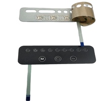 Clavier à membrane tactile pour télécommande d'extérieur avec adhésif, protection environnementale certifiée ROHS/REACH