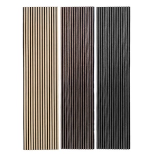 Đơn giản Thiết kế hiện đại đá đen Acoustic tường cách âm MDF trong nhà Pet Panels Veneer kết thúc Studio ứng dụng trực tiếp Trung Quốc nhà máy - Product Image 1