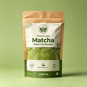 Single Origin Matcha Stone Ground, Culinary Grade in Kraft Paper Bag, OEM Wholesale for Chai & Tea <b>Blends</b> - Product Image 2