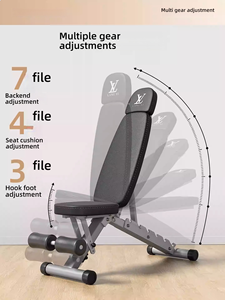 <span class=keywords><strong>Banc</strong></span> de musculation pliable multifonctionnel en métal pour la salle de sport à domicile, exercices abdominaux avec des caractéristiques de sécurité et une construction durable - Product Image 5