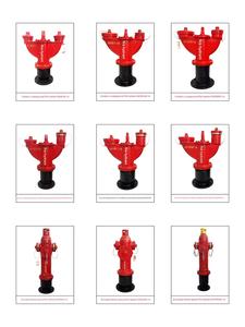 Premium-Qualität Duktiles Gusseisen Außen-Feuerlöschhydrant PN16 Druckklassifizierung Doppelauslass Hohe Durchflusskapazität für Kommunale Brandbekämpfung - Product Image 6