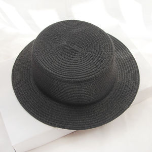 Chapeau de soleil de couleur unie pour femmes, casquette de Style coréen, chapeau de paille à la mode, casquettes de voyage de plage de mer, nouvelle collection été <span class=keywords><strong>2022</strong></span> - Product Image 3