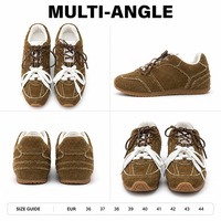 Birotzxiues – baskets à bords effilochés pour femmes, chaussures de course rétro en maille et daim, coupe basse, 3 couleurs, confortables et légères, taille européenne 36-44