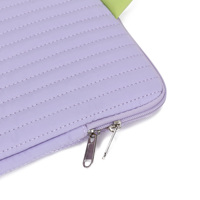 Funda para Portátil de Color Contrastante Resistente al Agua para 13-14 Pulgadas, Bolsa para Computadora de Nailon Resistente a Impactos, Resistente a Arañazos con Forro de Felpa