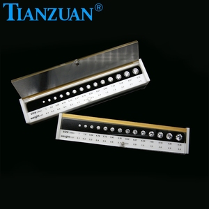 Kích Thước 3Mm-9.36Mm Màu Trắng Cubic Zirconia Thạc Sĩ Đá Với KHÁC NHAU Carat CZ Kích Thước So Sánh Bộ - Product Image 6