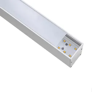 Современный дизайн, светодиодная подвесная осветительная арматура для офиса, коммерческого использования, линейная панель, подвесной светильник