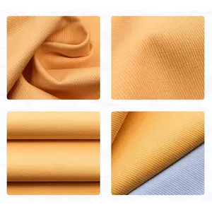 wholesale high quality 100% Cotton thick 200gsm Sand Washed Calvary weave Twill Fabric for pants, jacket