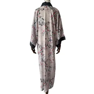 Thời Trang Bãi Biển Mặc Cotton Duster Kimono Robe Bìa Tùy Chỉnh Up